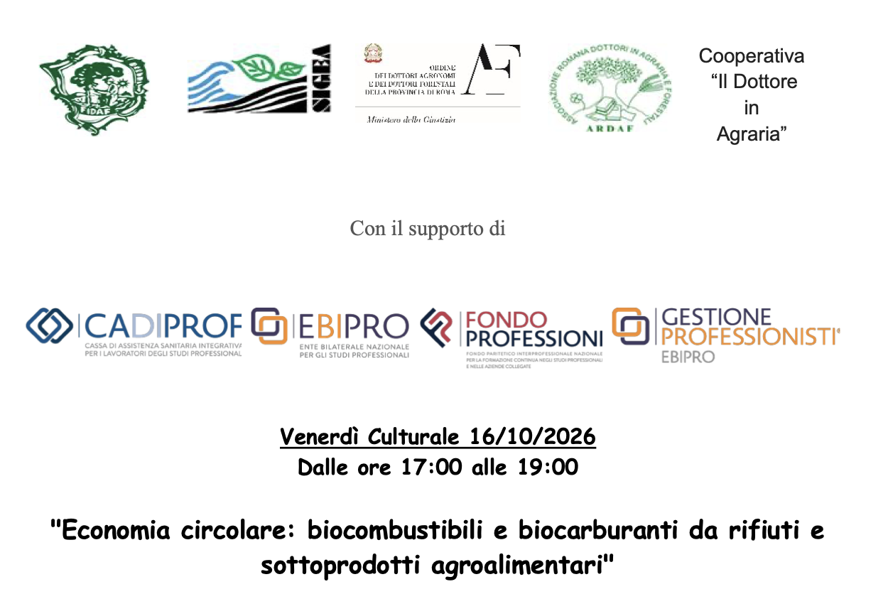 Economia circolare: biocombustibili e biocarburanti da rifiuti e sottoprodotti agroalimentari
